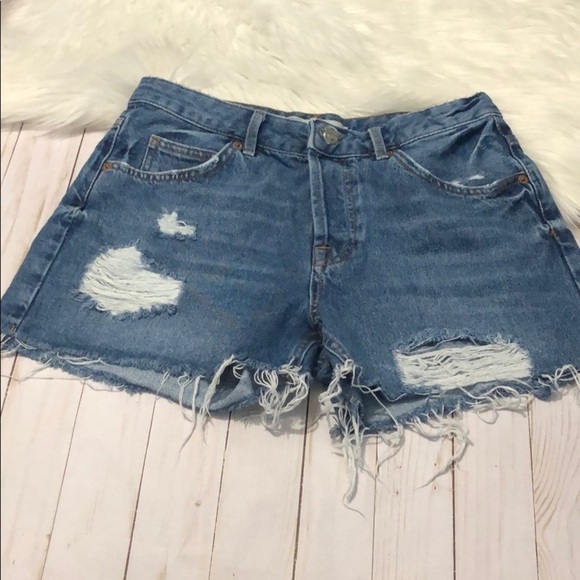 Topshop Moto Ashley high waist distressed size 10 - Picture 4 of 14